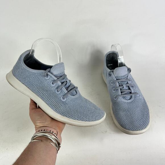 Allbirds Tree Runner Sneakers Mens 10 Blue White Lace Up Running Athletic Shoes - Picture 1 of 10